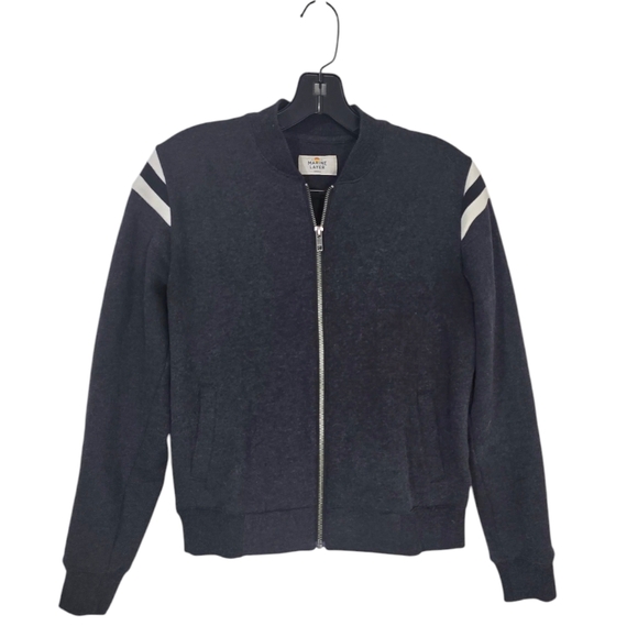 Marine Layer Ashton Bomber Heather Charcoal Black Women's Small‎ - Picture 4 of 11